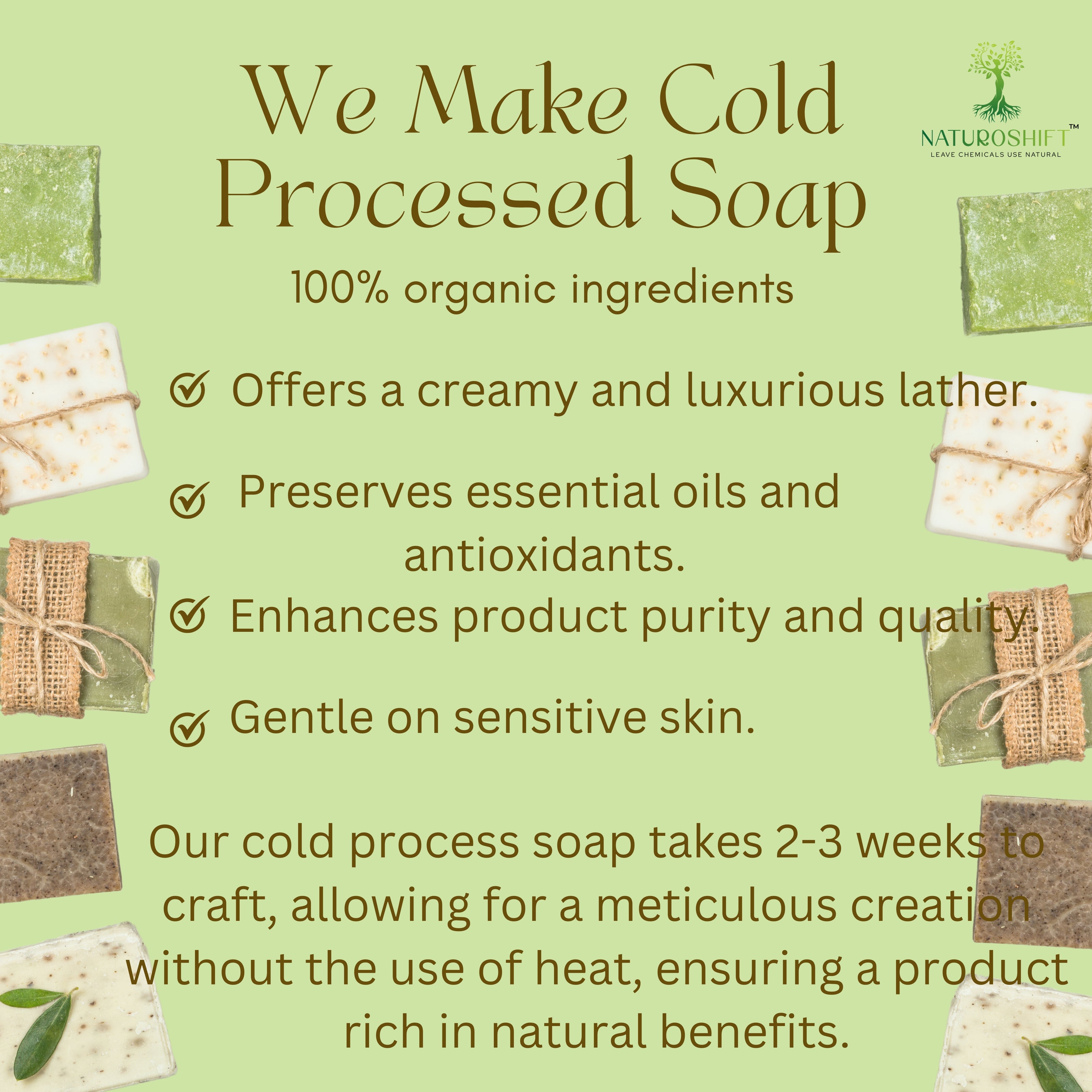 Crafting Pure Beauty: Witness the Art of Naturoshift's Cold Processed Soap Creation. Pure, Natural Goodness in Every Bar